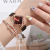 INS New Women's Square Toe Fashion Watch Set Alloy Band Women's Personalized Simple Quartz Watch in Stock