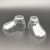 8 * 4cm Factory Direct Sales Transparent PVC Blister Plastic Foot Mould Baby Ankle Sock Baby Shoe Mould Customized Wholesale