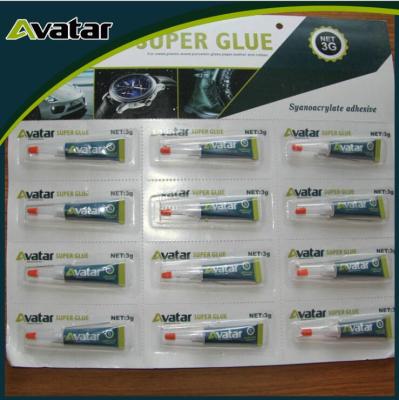 AVATAR 502 Super glue Cyanoacrylate Adhesives for Paper Glass Wood Bonding Super glue 2g