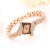Bracelet Watch Brand Women's Diamond-Embedded Watch Popular Characteristic Rhombus Watch Head Alloy Bracelet Watch