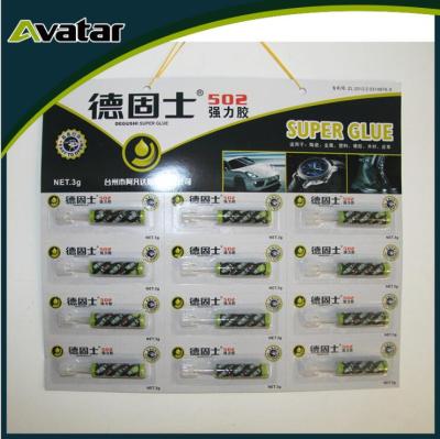 AVATAR 502 Super Glue popular purpose adhesive gel cyanoacrylate for industrial