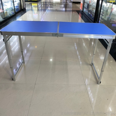 150X60 Portable Folding Aluminum Table Adjustable Portable Box Picnic Table Minghua Furniture Factory Direct Sales