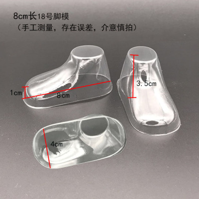 8*3.5cm Wholesale Foot Model PVC Plastic Foot Mould Foot Model Baby Shoes Baby Shoes Lining Shoe Mould Socks Mold Shoe Accessories