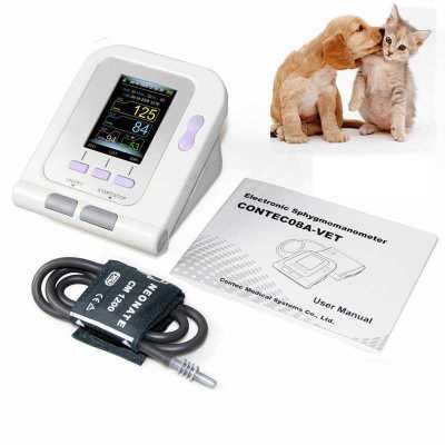 Veterinary Blood Pressure Gauge Animal Pressure Measurement Dogs and Cats Pet Sphygmomanometer Cuff Blood Oxygen Tongue Clip Probe Measurement
