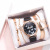 Christmas Gift Watch Set Watch Women's Alloy Mesh Butterfly Dial Quartz Watch Magnetic Buckle Watch