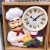 American Country Chef Wall Clock Kitchen Restaurant Noiseless Clock Retro Personalized Art Decoration Pocket Watch
