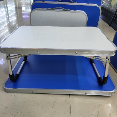 40X60Aluminum  Folding Table Bed Laptop Desk Portable Aluminum Alloy Laptop Desk Minghua Furniture Factory Direct Sales