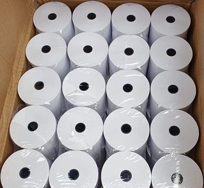 Foreign Trade Export 80*80 Thermal Thermal Paper Roll Small Tube Core Supermarket Take-out POS Machine Thermal Printing Receipt Thermal Paper Roll
