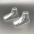 8.5 * 5cm PVC Plastic Foot Mould Baby Shoes Baby Shoes Lining Shoe Mould Socks Mold Shoe Accessories Factory Direct Sales