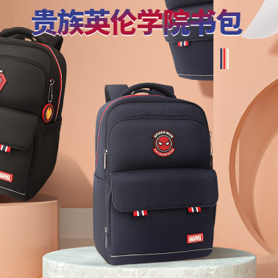 Disney Genuine Children Cartoon Version School Bag Spider-Man Backpack Student Canvas Leisure Schoolbag Wholesale