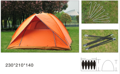 One-Piece Double Layer 4-5 People Wear Tent Beach Tent Camping Tent