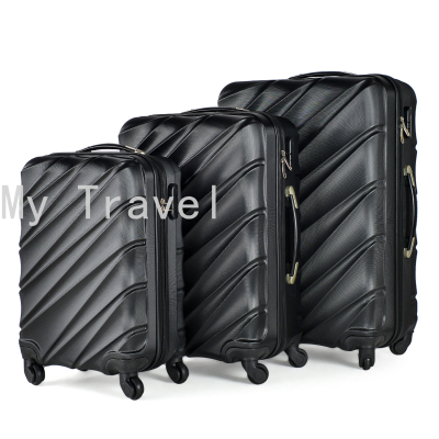 Case and bag secret box suitcase ABS zipper three pieces of case and bag