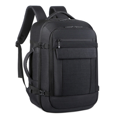 Men's Backpack 17-Inch Computer Bag Cross-Border New Arrival Expansion Waterproof Oxford Cloth Large Capacity Business Travel Backpack
