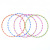1.6 Two-Color Laser Hula Hoop Kindergarten Children Primary School Students Morning Exercise Dance Performance Colorful Small Gymnastics Ring