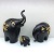 Modern Minimalist Plum Blossom Three Elephants Resin Decorations Home Decoration Gift Living Room Entrance and Wine Cabinet Study Decorations