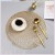 Nordic Tableware Mat Western-Style PVC Placemat Insulation Marble Dining Table Cushion Household Anti-Scald and Waterproof Creative Gold
