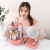 Highly Clear Mirror LED Light Cosmetics Storage Box Two-Piece DesktopLipstick Skin Care Products Organizer Cosmetic Case