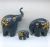 Modern Minimalist Plum Blossom Three Elephants Resin Decorations Home Decoration Gift Living Room Entrance and Wine Cabinet Study Decorations