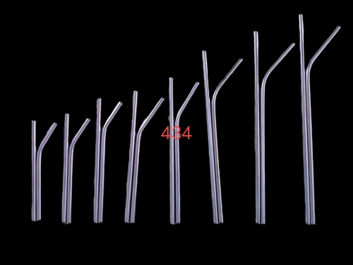 stainless steel straw set 304 milk tea straw set children adult 316 stainless steel color metal straw