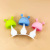 Baby Silicone Rattle Teether Baby Small Mushroom Bell Teether Happy Bite Children's Toys Molar Rod Wholesale