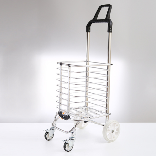 double handle shopping cart household shopping cart luggage trolley