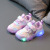 Children's Tennis Shoes Bright Sneakers 2021 Spring Breathable Light Shoes 1-6 Years Old Baby Girl Soft Bottom Toddler Pumps