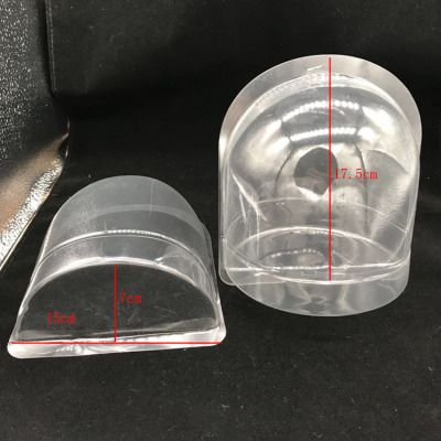 17.5cm Manufacturers Supply Large Transparent PVC Blister Hatstand Finishing Woolen Cap Display Plastic Packaging Wholesale