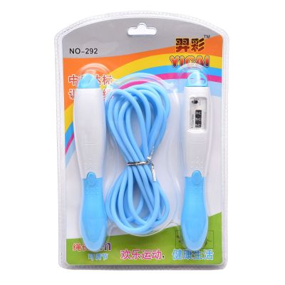 Candy Frosted Skipping Rope with Counter Mechanical Count PVC Skipping Rope Adult and Children Calories Skipping Rope for High School Entrance Exam