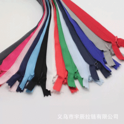 Spot Clearance Sale High Quality Sealed Lace Edge Invisible Zipper 40cm16 Inch Multi-Color Small Mixed Batch