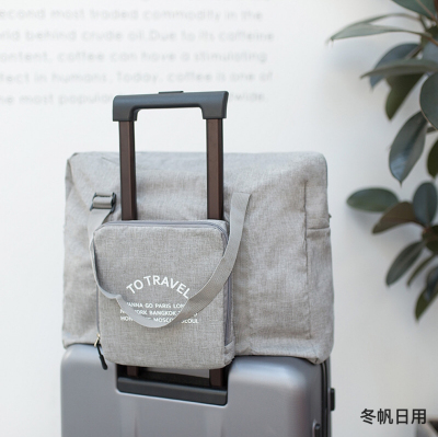 Large Capacity Luggage Bag Portable Trolley Case Travel Folding Clothing Storage Hand Bag Wholesale Customization