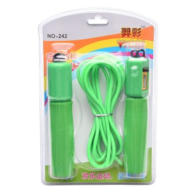 Sponge Big Handle Counting Rubber Skipping Rope Physical Education Fitness Skipping Rope Sports Supplies Junior High School Adult's Skipping Rope High School Entrance Examination Jump
