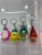 PVC Soft Rubber Fruit Keychain Emulational Fruit Strawberry Pineapple Watermelon Bag Keychain Pendant Small Gift