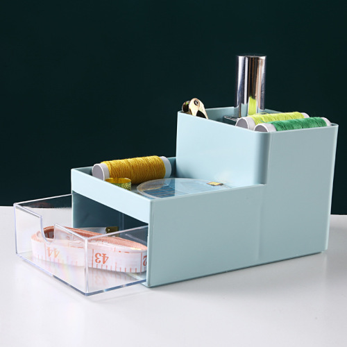 simple desktop storage box plastic student dormitory artifact stationery organizing box office desk drawer rack