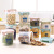 XY Kitchen Transparent Sealed Cans Plastic Household Cereals Storage Box round with Lid Food Milk Powder Storage Cans