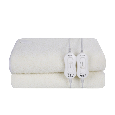 Best Sell Double Synthetic Wool Electric Heated Blanket