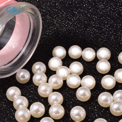 ABS Imitation Pearl Beige Pure White Clothing Accessories Machine Beaded Foam Plastic Non-Hole Pearl Accessories