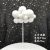 Creative Ins Style Large and Small Sizes Clouds Cake Decorative Insertion Long/Short White Clouds Clouds Fur Ball Plug-in