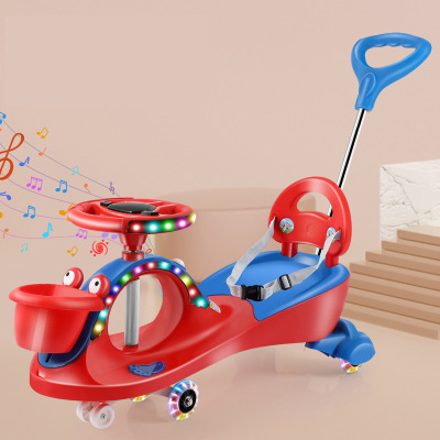 Baby Swing Car Scooter Bobby Car Luge Balance Car Baby Stroller Light-Emitting Leisure Toy Car Baby Stroller