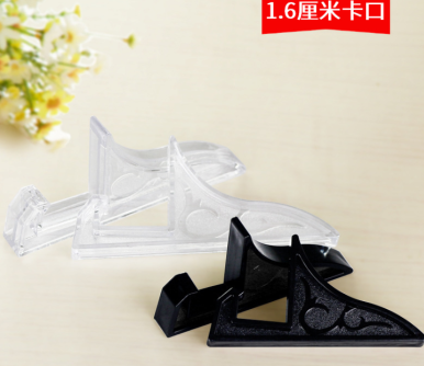 1； 6cm plastic casting bracket decoration display flat photo frame craft base slot card