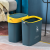 S63-3604 Nordic Trash Can Home Living Room Creative Bedroom Simple Modern without Cover Covered Trash Can