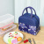 Lunch Box Insulation Bag with Rice Tote Bag Canvas Bento Waterproof and Oil-Proof Handbag Student Thick Aluminum Foil