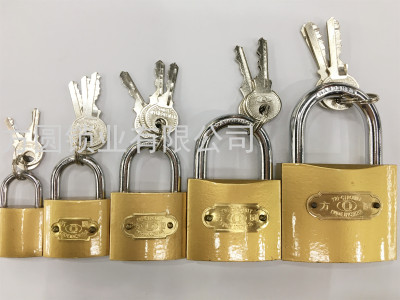 Square round Lock Factory Supply 32mm One-Word Key Imitation Copper Lock Straight Open Iron Locks School Cabinet Lock Iron Padlock