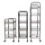 Factory Direct Supply Floor-Standing Kitchen Storage Rack with Wheels Small Push Storage Rack Living Room Multi-Functional Storage Rack