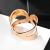 2021 European and American Fashion New Style Exaggerated Bracelet Water Drop Hollow Symmetrical Open-Ended Bracelet Can Be Used for Western Food Napkin Ring
