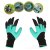 Waterproof Anti-Slip Protective Gloves for Garden Flower Planting and Digging with Claws in Both Hands