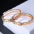 European and American Popular Ornament 2020 New Hollow Chain Diamond Bracelet Open Spring Alloy Bracelet Women's Bracelet