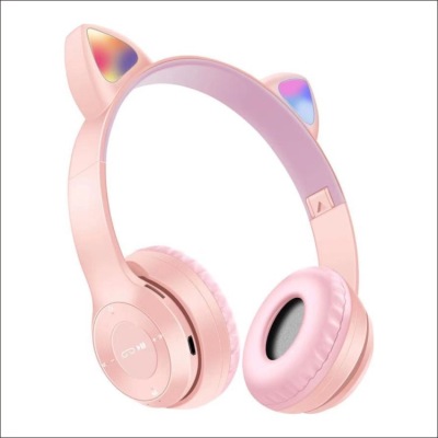 New Foreign Trade Hot Cat Ears Cat Ears P47 Wireless Headset Bluetooth Earphone Cellphone Computer Binaural Headset
