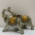 Thai Style Creative Resin Couple Elephant Decoration Living Room Showcase TV Cabinet Home Craft Gifts Decoration