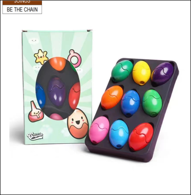 egg crayon 9PCS AF-3698-3