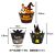 New Halloween Paper Cup Cake Bat Pumpkin Surrounding Border Inserts Party Decoration Supplies